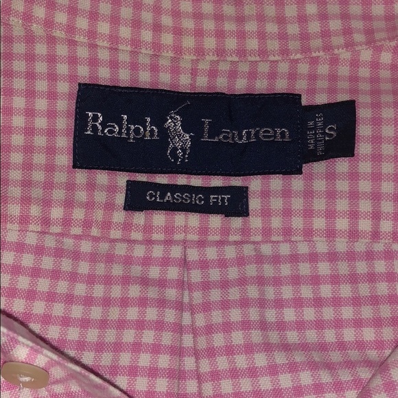 POLO by Ralph Lauren Genuine Men’s Pink Button-Up - Picture 3 of 4